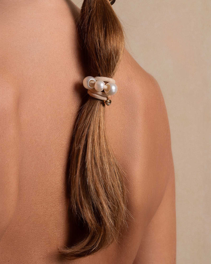 Hair tie pearls mix 3 pack scandi – Corinne Hair Accessories