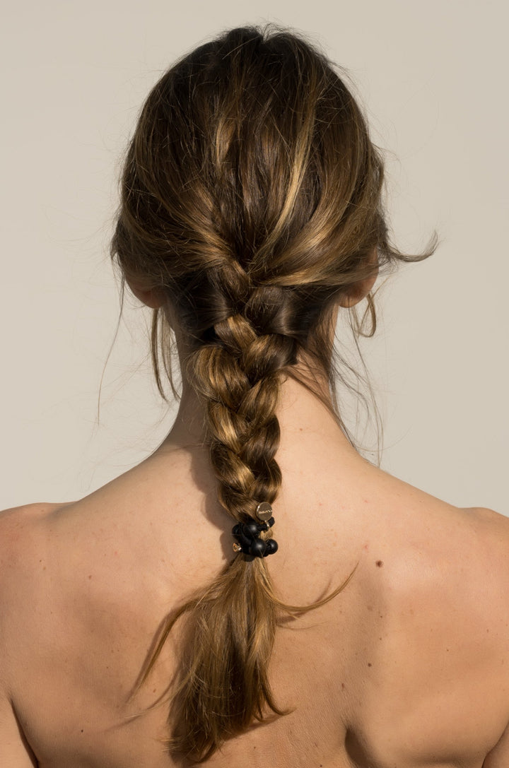 Hair tie pearls mix 3 pack black – Corinne Hair Accessories